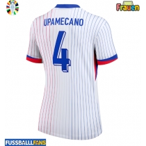 Frankreich Dayot Upamecano #4 Auswärtstrikot Frauen EM 2024 Kurzarm